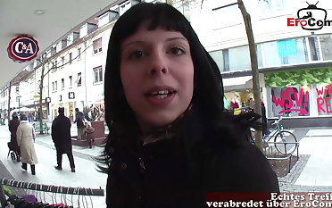 Old User Helmut picks up German teen on the street and fucks her